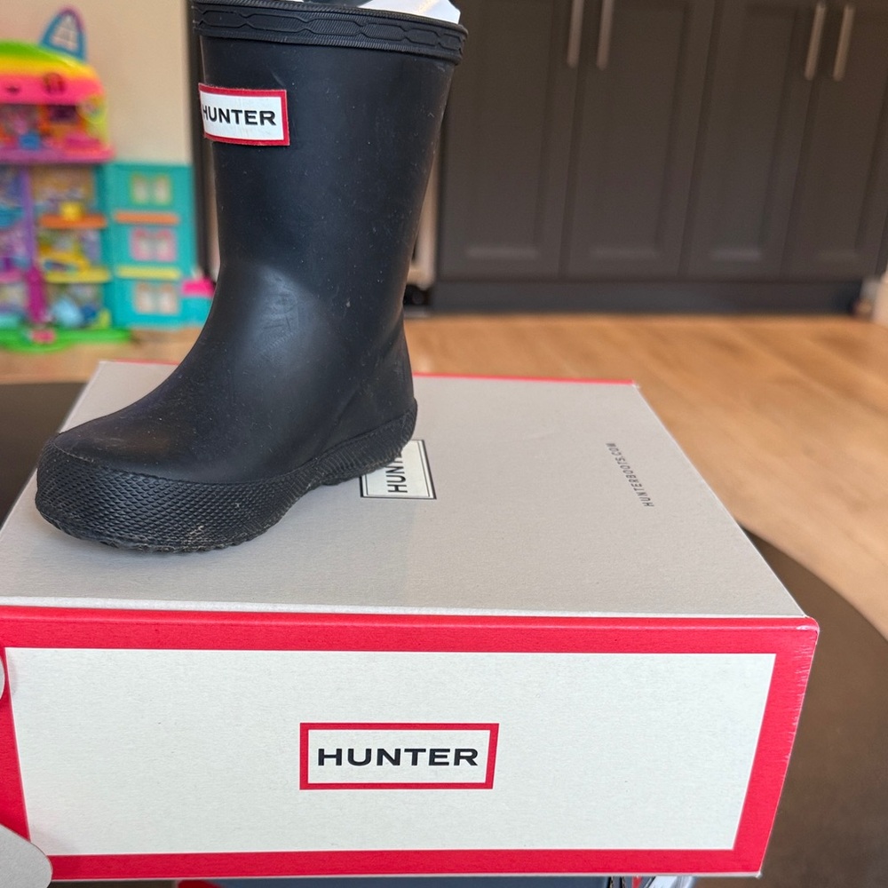 Hunter Kids Classic Black Rain Boots